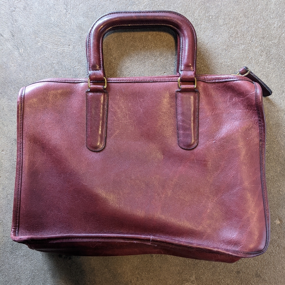 Vintage Coach NYC Slim Satchel #9430 in Burgundy